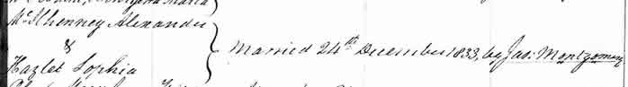 McElhenny-Hazlet Marriage 1833