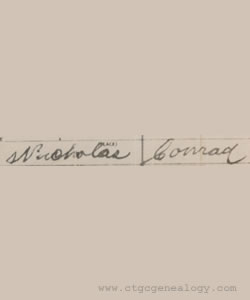 Signature of Nicholas Conrad