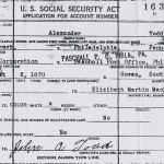 Image of John A Todd SS-5 form