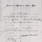 thumbnail image of Joseph Funston consent to daughter's marriage