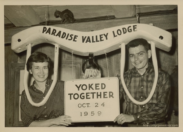 Charlie and Carol Conrad honeymoon 1959