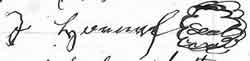 Image of Signature of J Hornef