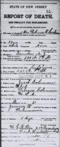 Image of Death Certificate