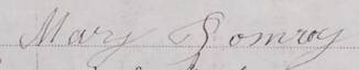 Mary Pomroy's signature