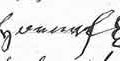 Image of Signature of J Hornef