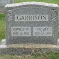 Orville and Naomi Garrison gravestone