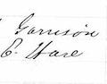 John Garrison & Mamie Ware marriage record