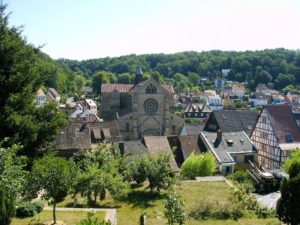 Image of Otterberg Germany with the Abbey Church center